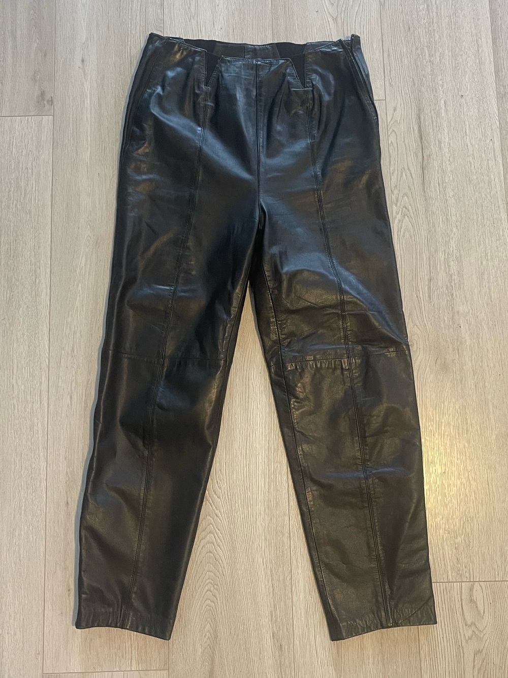 Vintage Bagatelle Black Geniune Leather Pants